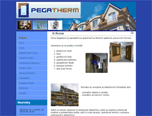 Tablet Screenshot of pegatherm.sk